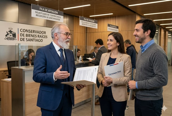 Documento de inscripción en Conservador de Bienes Raíces